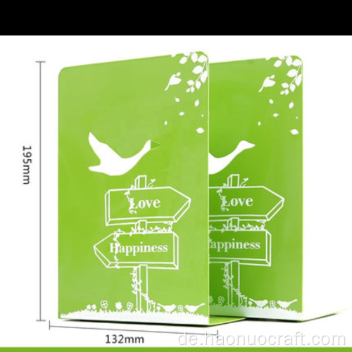 Kreatives grünes Vogelmetall einfaches Bücherregal Bibliotheksschindel